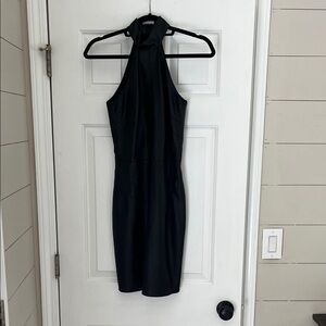 Bailey 44 Black Backless Halter Dress